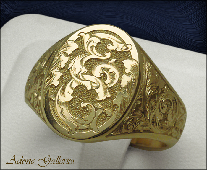 monigram engraved ring