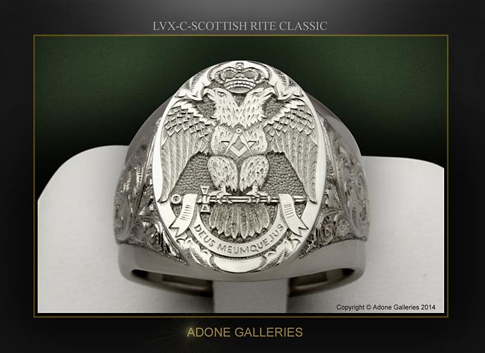 Skull engraved ring