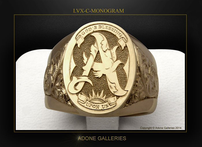 monogram ring