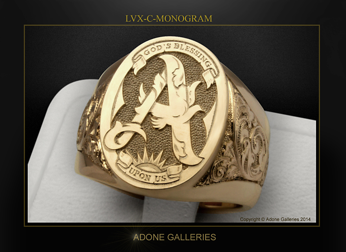 monogram ring