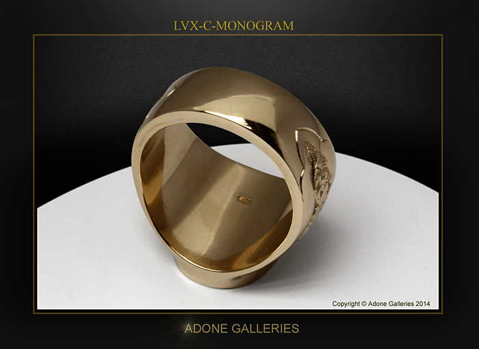 custom monogram signet