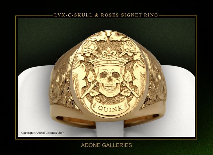 Luxury Skull signet