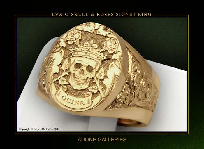 Luxury Skull signet