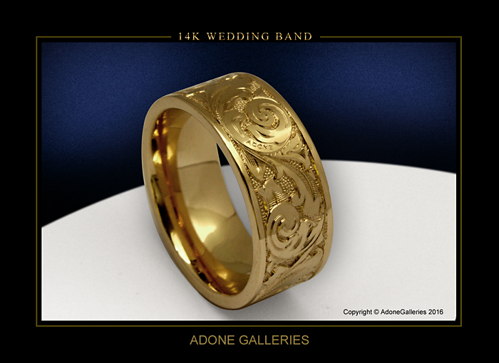 custom engraved wedding band
