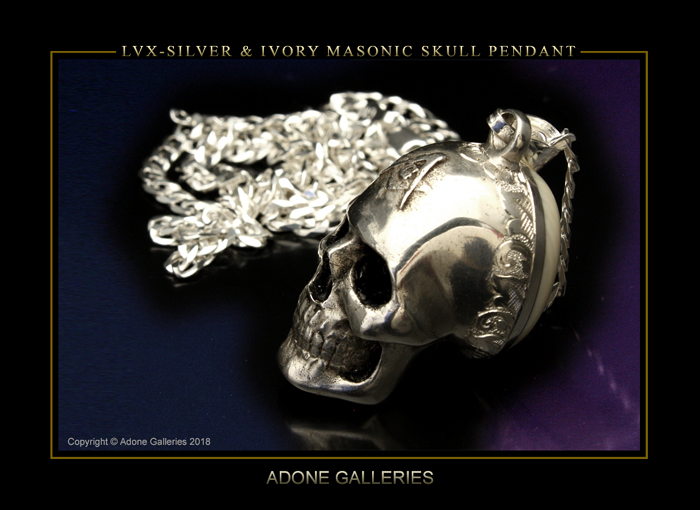 Silver Ivory Skull