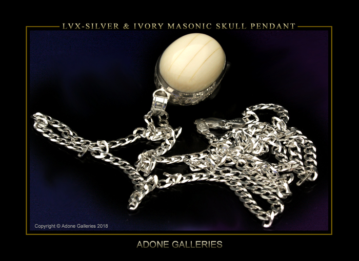 Silver Ivory Skull