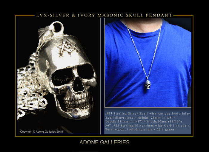 Silver Ivory Skull