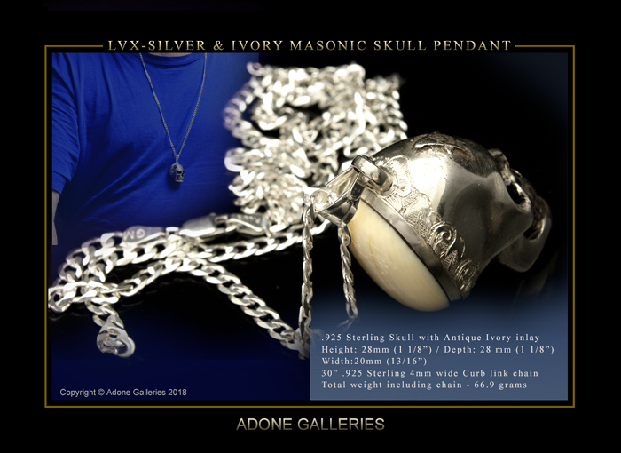Silver Ivory Skull
