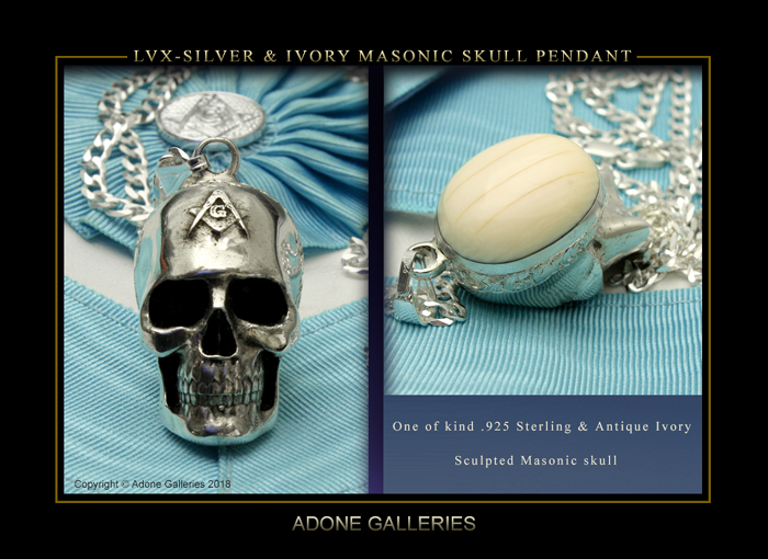 Silver Ivory Skull