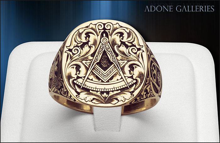 18K Gold past masters scottish rite