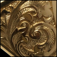 hand engraving close-up
