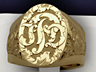 engraving monogram rings ring