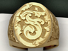 engraving monogram rings ring